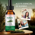 Frasco de aceite de romero para el cuidado y crecimiento del cabello
