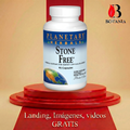 Frasco de Stone Free Planetary Herbals, presentación de 90 cápsulas