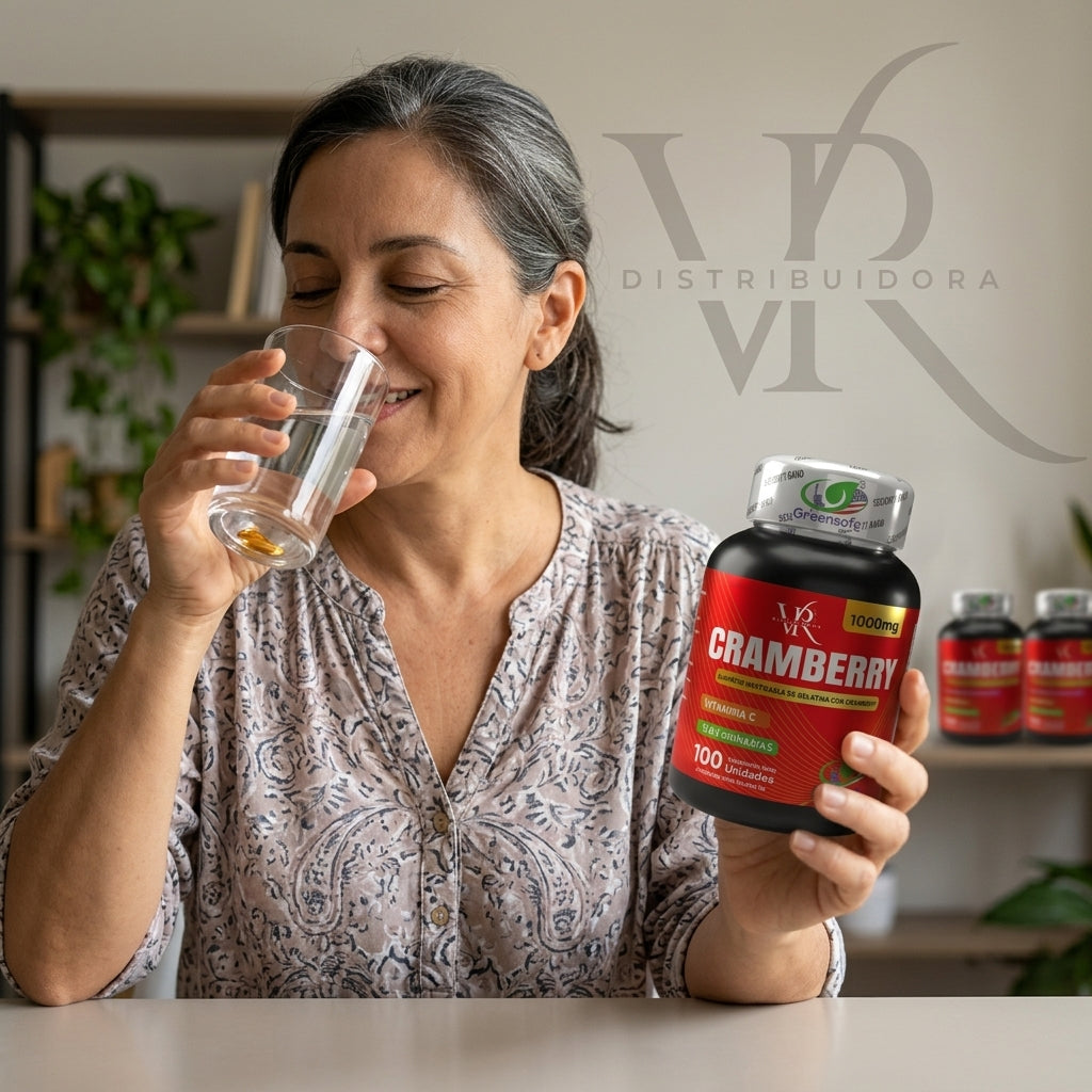 Presentación del suplemento Cranberry 100 Softgels x3 unidades
