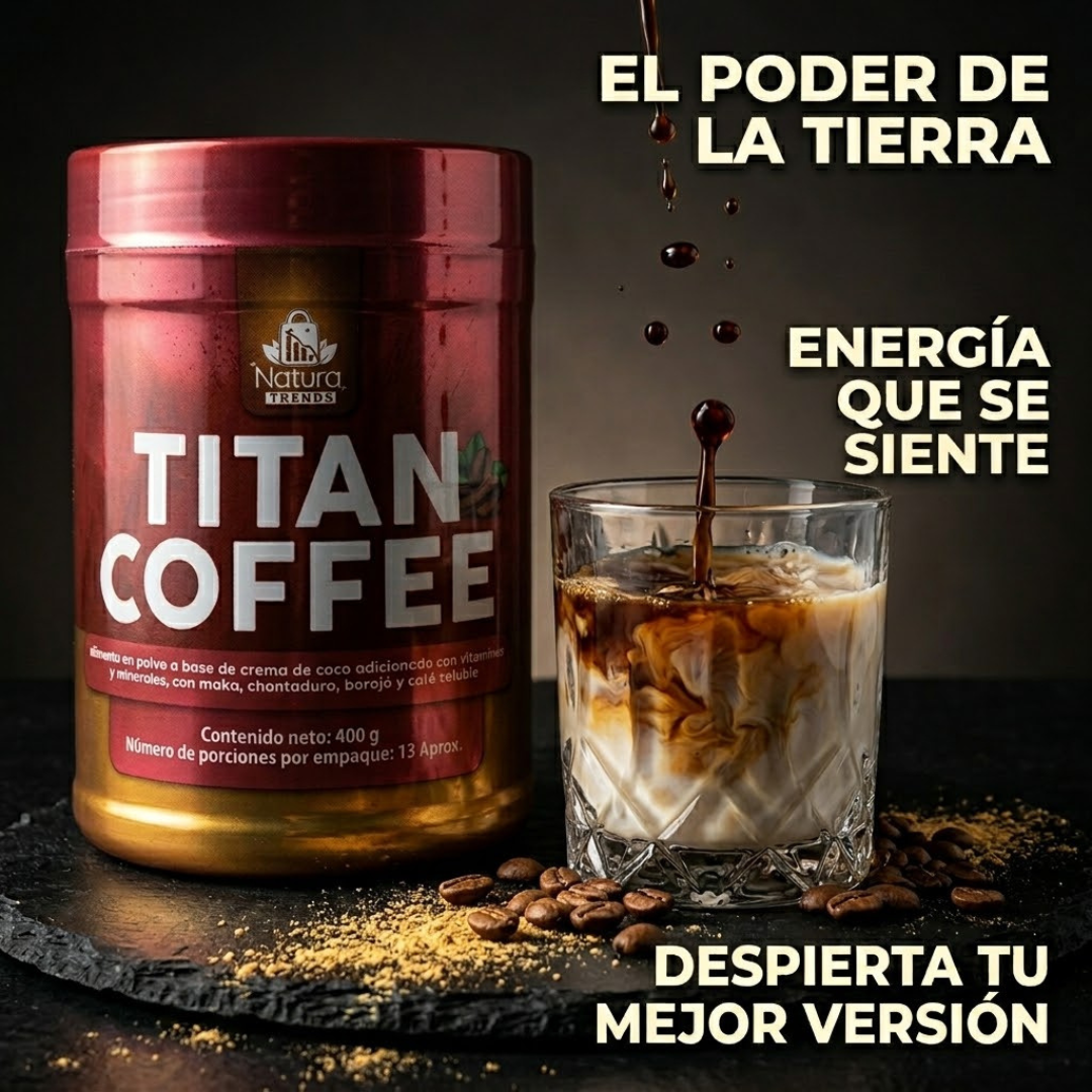 Preparación de Titan Coffee con crema de coco