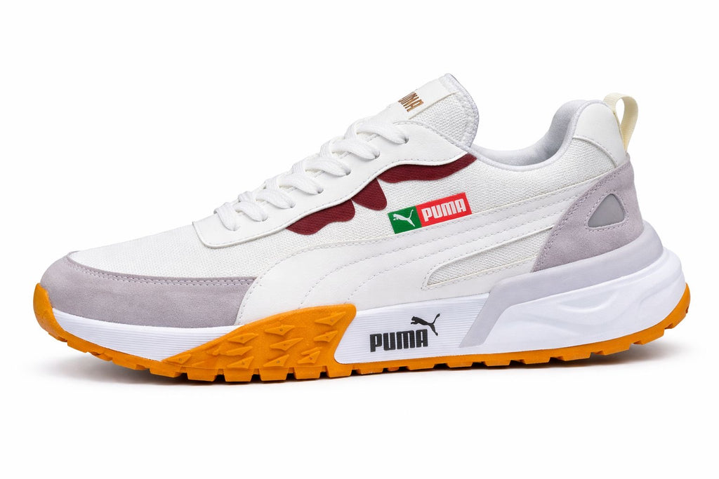 Tenis Puma para hombre en combinación blanco y verde