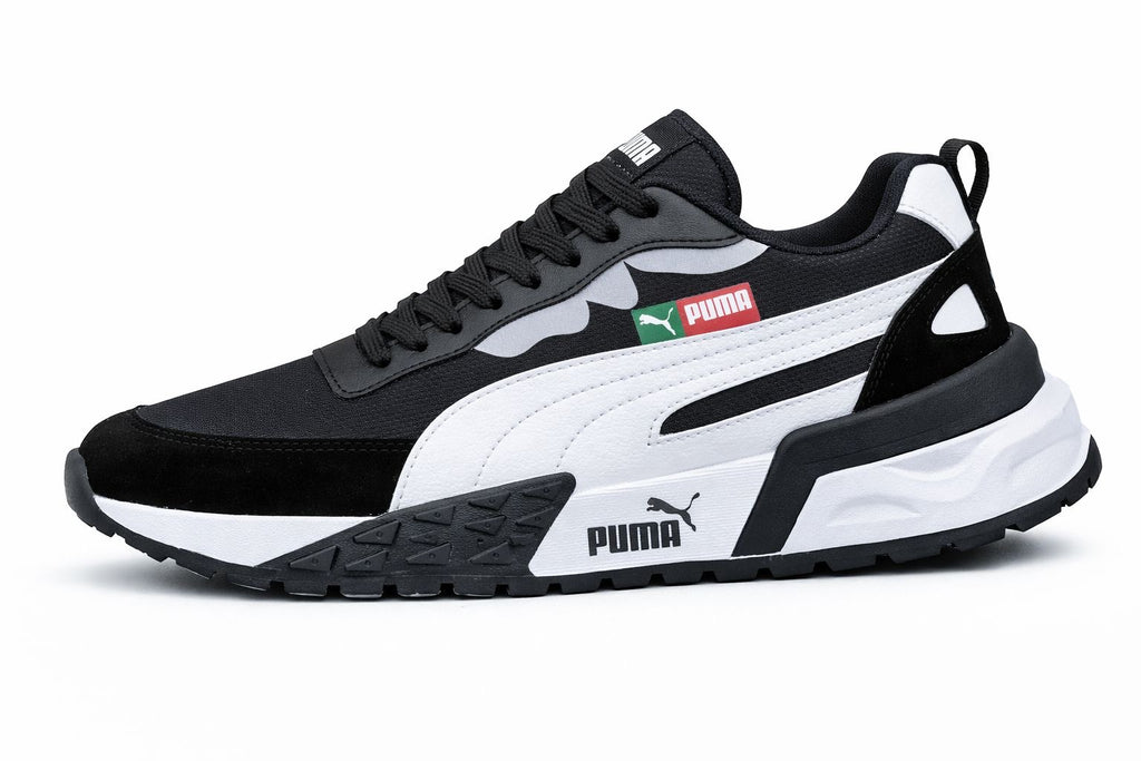 Tenis Puma para hombre en combinación negro y blanco