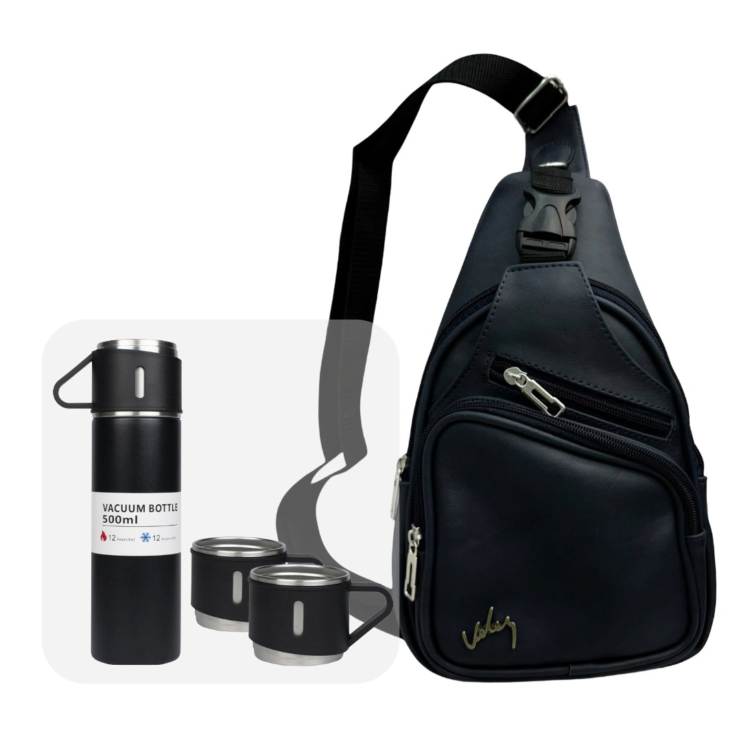 Bolso pechera con termo portátil de 500 ml