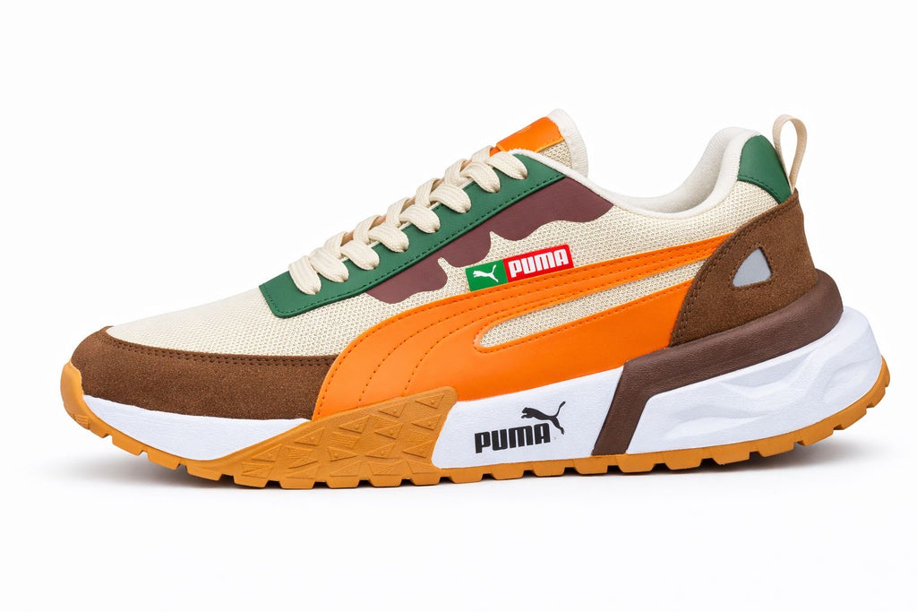Tenis Puma para hombre en combinación blanco y vinotinto